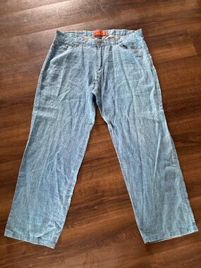 Inserch Limited edition style Italy Light Blue Men's Linen Pants 44